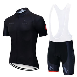 2019 Summer Strava New Cycling Jersey Short Sleeve Set Maillot Ropa Ciclismo Uniformes Quick-dry Bike Clothing MTB Cycle Clothes