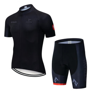 2019 Summer Strava New Cycling Jersey Short Sleeve Set Maillot Ropa Ciclismo Uniformes Quick-dry Bike Clothing MTB Cycle Clothes