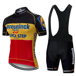 2019 Pro Team Quick Step Cycling Jersey 20D Bib Set Bike Clothing Ropa Ciclism Bicycle Wear Clothes Mens Short Maillot Culotte