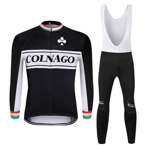 2019 COLNAGO men winter thermal bike clothes windproof rode bicycle clothing suits roupa ciclismo jacket cycling jersey sets