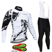 Load image into Gallery viewer, 2019 Hot Pro Team Long Sleeve Cycling Jersey Set Bib Pants Ropa Ciclismo Bicycle Clothing MTB Bike Jersey Uniform Men Clothes