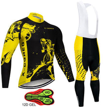 Load image into Gallery viewer, 2019 Hot Pro Team Long Sleeve Cycling Jersey Set Bib Pants Ropa Ciclismo Bicycle Clothing MTB Bike Jersey Uniform Men Clothes