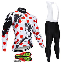 Load image into Gallery viewer, 2019 Hot Pro Team Long Sleeve Cycling Jersey Set Bib Pants Ropa Ciclismo Bicycle Clothing MTB Bike Jersey Uniform Men Clothes