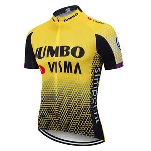 2019 lotto Jumbo visma cycling jersey set mens bicycle maillot MTB Racing ropa Ciclismo summer quick dry bike cloth 19D GEL pad