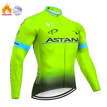 Load image into Gallery viewer, 2019 Red ASTANA TEAM winter thermal fleece Cycling JERSEY Bike Pants set Men&#39;s Ropa Ciclismo 9D cycling Maillot Culotte wear