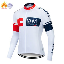 Load image into Gallery viewer, 2019 Hot IAM Winter Thermal Fleece Cycling Jersey Long Sleeve Jerseys Cycling Bib Pants Set Bike Bicycle Cycling Clothing