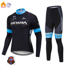 Load image into Gallery viewer, ASTANA 2019 Pro Winter Thermal Fleece Woman Cycling jerseys Sets MTB Wear Bike Wear Clothing Ciclismo Long Sleeve Bicycle