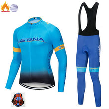 Load image into Gallery viewer, ASTANA 2019 Pro Winter Thermal Fleece Woman Cycling jerseys Sets MTB Wear Bike Wear Clothing Ciclismo Long Sleeve Bicycle