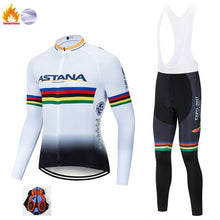 Load image into Gallery viewer, ASTANA 2019 Pro Winter Thermal Fleece Woman Cycling jerseys Sets MTB Wear Bike Wear Clothing Ciclismo Long Sleeve Bicycle