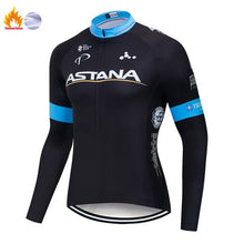 Load image into Gallery viewer, ASTANA 2019 Pro Winter Thermal Fleece Woman Cycling jerseys Sets MTB Wear Bike Wear Clothing Ciclismo Long Sleeve Bicycle