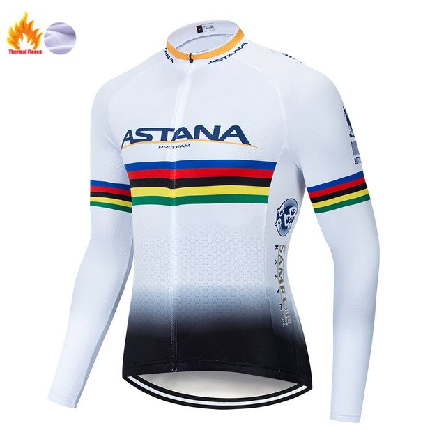 ASTANA 2019 Pro Winter Thermal Fleece Woman Cycling jerseys Sets MTB Wear Bike Wear Clothing Ciclismo Long Sleeve Bicycle