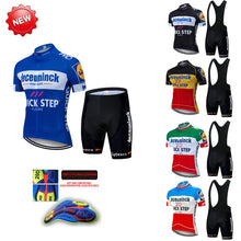 Load image into Gallery viewer, 2019 BlacK Quickstep Cycling Clothing Bike jersey Quick Dry Bicycle clothes mens summer team Cycling Jerseys 20D bike shorts set