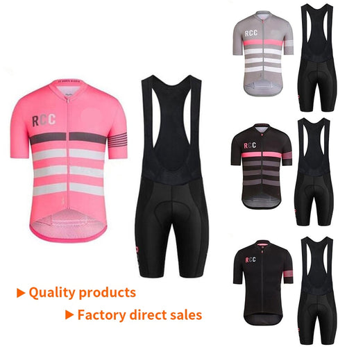 2019 Raphaing Ropa Ciclismo Cycling Jersey Bib Shorts Set Quick Dry 19D Gel Pad Mountain Cycling Clothing Suits Mtb Bike Wear