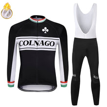 Load image into Gallery viewer, 2019 COLNAGO men winter thermal bike clothes windproof rode bicycle clothing suits roupa ciclismo jacket cycling jersey sets