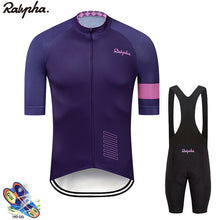 Load image into Gallery viewer, 2019 rapha Cycling Set Man Cycling Jersey Short Sleeve Bicycle Clothing Kit Mtb Bike Wear Triathlon Uniforme maillot ciclismo