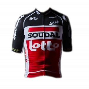 2020 Pro team lotto soudal red cycling jersey sets Bicycle maillot breathable Ropa Ciclismo MTB Short sleeve bike cloth 9D GEL