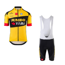 Load image into Gallery viewer, 2020 new pro team jumbo visma cycling jersey set Bicycle maillot mens breathable MTB quick dry bike Ropa ciclismo 9D gel pad