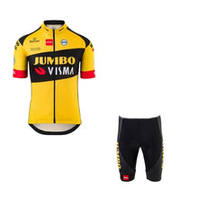 Load image into Gallery viewer, 2020 new pro team jumbo visma cycling jersey set Bicycle maillot mens breathable MTB quick dry bike Ropa ciclismo 9D gel pad