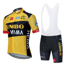 Load image into Gallery viewer, 2020 new JUMBO VISMA cycling TEAM jersey 20D bike shorts suit Ropa Ciclismo mens summer PRO bicycle Maillot Pants clothing