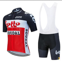 Load image into Gallery viewer, 2020 LOTTO cycling team jersey 20D bike shorts set Ropa Ciclismo MENS New MTB Pro summer BICYCLING Maillot bottom wear clothing