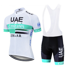 Load image into Gallery viewer, 2019 UAE Cycling Jersey 9d Bike Shorts Set Ropa Ciclismo Mens Summer Quick Dry Pro Cycling Maillot Hombre Roupa Pants Clothes