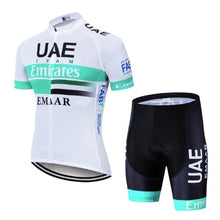 Load image into Gallery viewer, 2019 UAE Cycling Jersey 9d Bike Shorts Set Ropa Ciclismo Mens Summer Quick Dry Pro Cycling Maillot Hombre Roupa Pants Clothes