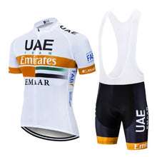 Load image into Gallery viewer, 2019 UAE Cycling Jersey 9d Bike Shorts Set Ropa Ciclismo Mens Summer Quick Dry Pro Cycling Maillot Hombre Roupa Pants Clothes