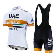 Load image into Gallery viewer, 2019 UAE Cycling Jersey 9d Bike Shorts Set Ropa Ciclismo Mens Summer Quick Dry Pro Cycling Maillot Hombre Roupa Pants Clothes