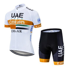 Load image into Gallery viewer, 2019 UAE Cycling Jersey 9d Bike Shorts Set Ropa Ciclismo Mens Summer Quick Dry Pro Cycling Maillot Hombre Roupa Pants Clothes