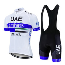 Load image into Gallery viewer, 2019 UAE Cycling Jersey 9d Bike Shorts Set Ropa Ciclismo Mens Summer Quick Dry Pro Cycling Maillot Hombre Roupa Pants Clothes