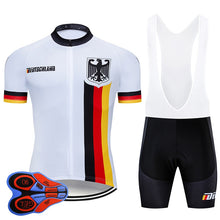 Load image into Gallery viewer, 2020 Pro Team Germany Cycling 9D Set Jersey Bike Wear Ropa Ciclismo Mens Summer Quick Dry Bicycle Clothes Short Maillot Culotte