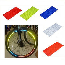 Load image into Gallery viewer, Bicycle reflector Fluorescent MTB Bike  Cycling Wheel Rim Reflective Stickers Decal Accessories