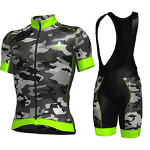 Load image into Gallery viewer, 2019 Ropa Ciclismo Cycling Jersey Set Bike Bib Shorts Breathable Camouflage Green Summer Quick Dry MTB Bicycle Cycling Clothing