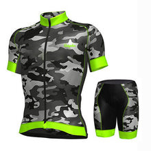 Load image into Gallery viewer, 2019 Ropa Ciclismo Cycling Jersey Set Bike Bib Shorts Breathable Camouflage Green Summer Quick Dry MTB Bicycle Cycling Clothing